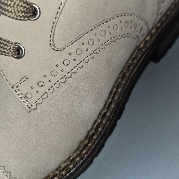 Office of Angela Scott Leather Lace-Up Brogue Ankle Boots Size 39.5 Excellent Co - Picture 15 of 15